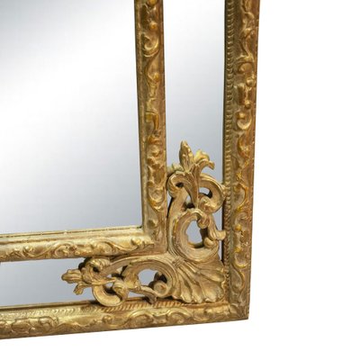 Regency Rectangular Handcrafted Gold Foil Wooden Mirror, Spain, 1970s-UZ-1388173