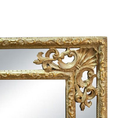 Regency Rectangular Handcrafted Gold Foil Wooden Mirror, Spain, 1970s-UZ-1388173