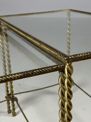 Regency Rope Nesting Tables, 1950s, Set of 3-OXF-2039429