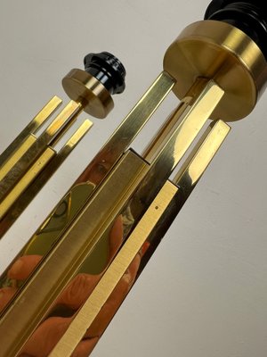 Regency Skyscraper Style Brass Table Lamps, 1970s, Set of 2-WZZ-1718219