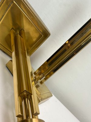 Regency Skyscraper Style Brass Table Lamps, 1970s, Set of 2-WZZ-1718219