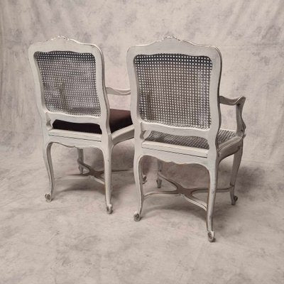 Regency Style Cane Armchairs, 19th Century, Set of 2-BSB-1737024