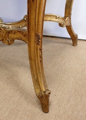 Regency Style Marble & Giltwood Table, Late 19th Century-RVK-1001166