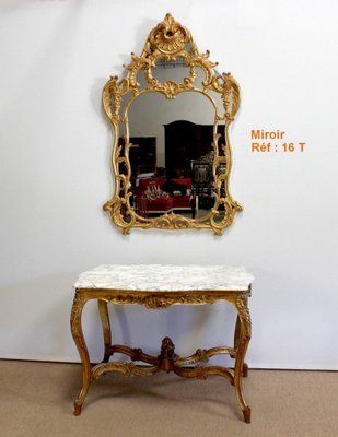 Regency Style Marble & Giltwood Table, Late 19th Century-RVK-1001166