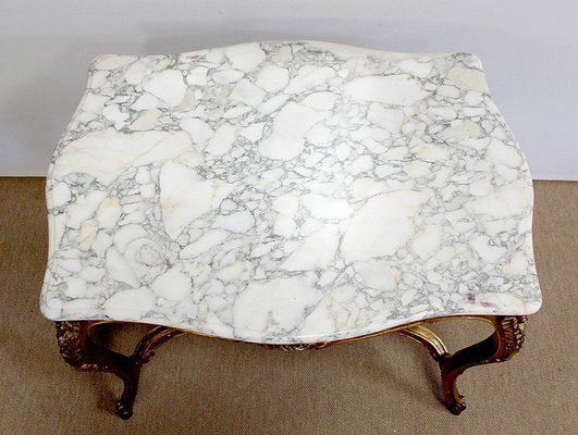 Regency Style Marble & Giltwood Table, Late 19th Century-RVK-1001166