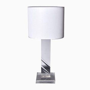 Regency Table Lamp in Methacrylate, France, 1980-EJE-1028488