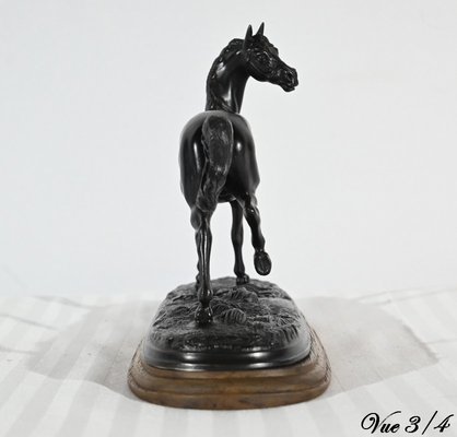 Regula Horse on Wooden Base, Early 20th Century-RVK-1800302