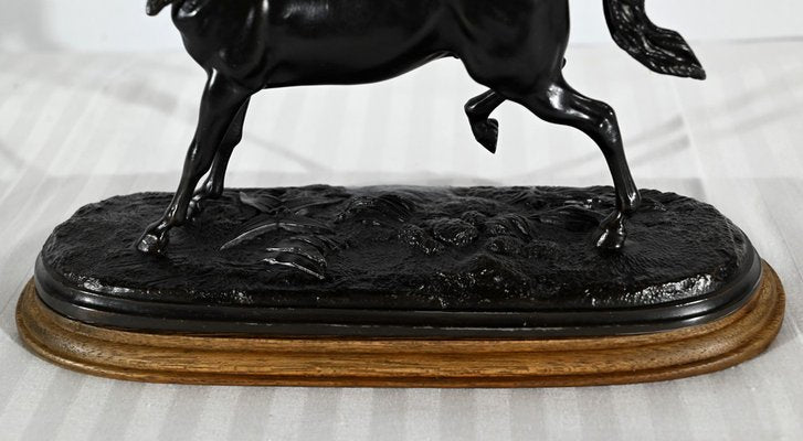 Regula Horse on Wooden Base, Early 20th Century-RVK-1800302