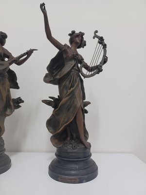 Regula Statues by Auguste Moreau, 19th Century, Set of 2-ZQS-2040390