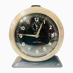 Rehearsal Black Chrome Clock from Junghans, 1950s-BMU-1807718