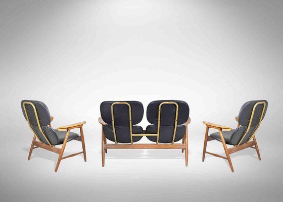 Relax Sofa Set by Marco Zanuso for Poltronova, 1970s, Set of 3-ZCI-2029232