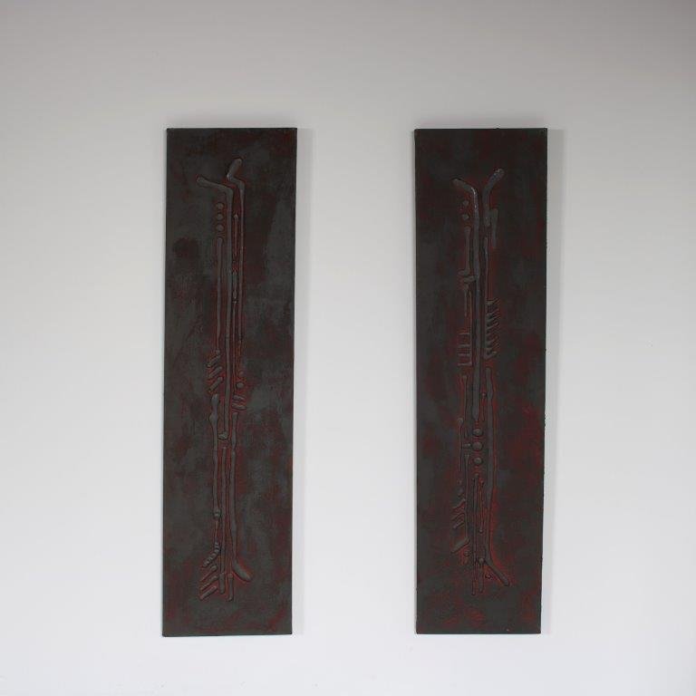 Relief Artworks by Felipe Campello, Brazil, 2004, Set of 2