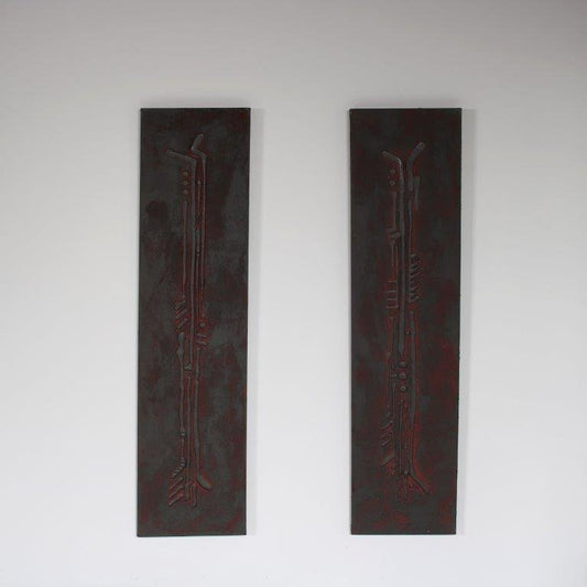 Relief Artworks by Felipe Campello, Brazil, 2004, Set of 2