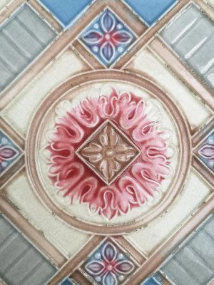 Relief Glazed Tile from Dyle, 1930s-VDW-926066