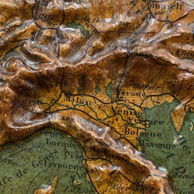 Relief Map of Europe by F. Dufour-IGT-932109