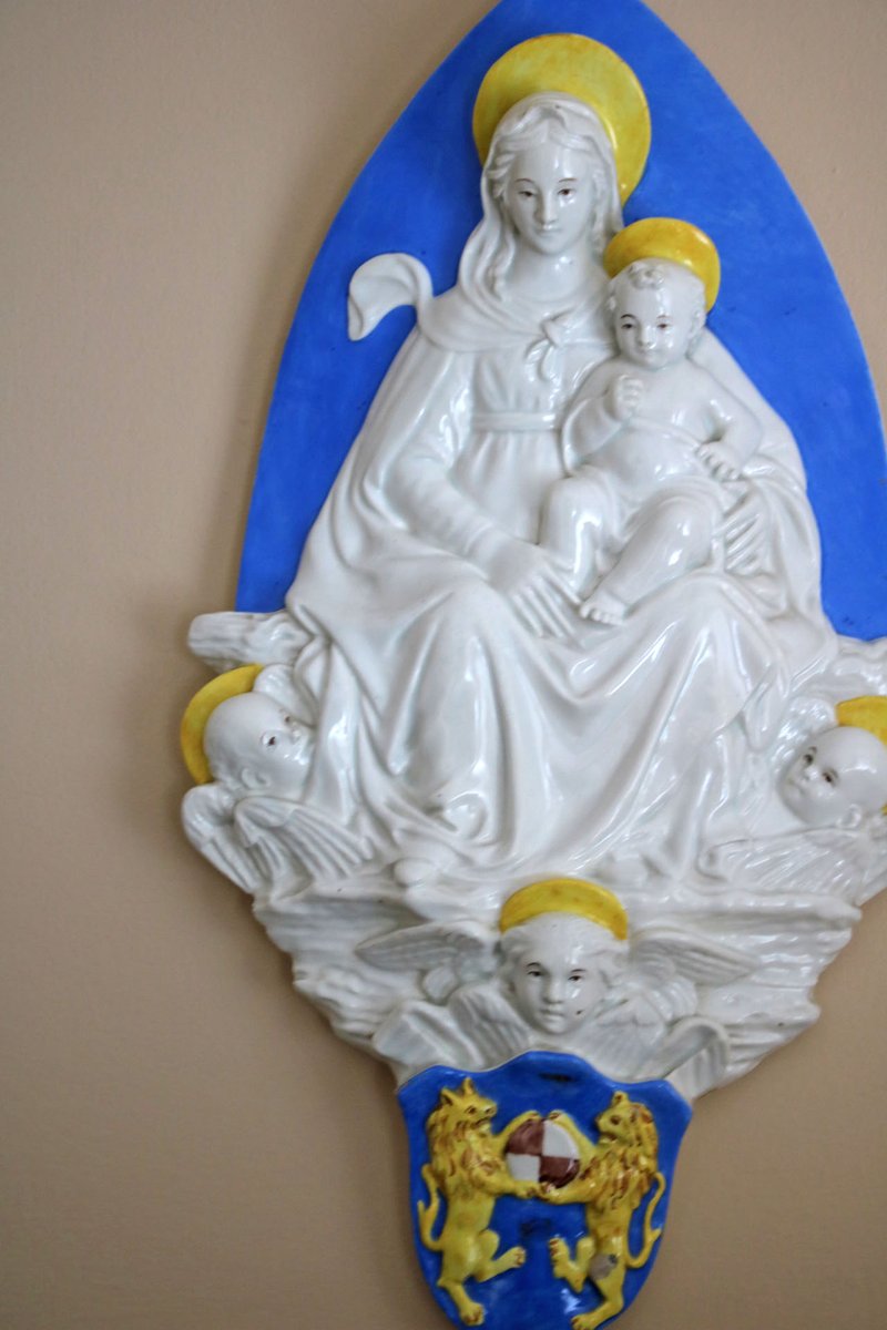 Relief of Madonna with Angels, 1860, Porcelain