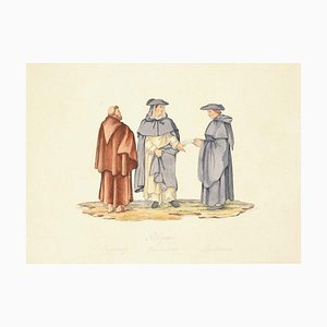 Religious Men - Colored Etching After F. Ferrari by G.B. Cipriani 1822-ZCI-760978