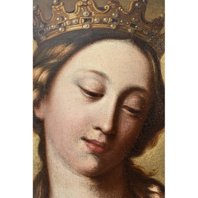 Religious Painting, Saint Catherine, 1600s, Oil on Canvas-YVI-989094