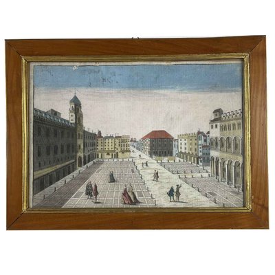 Remondini, Architectural Views, Bassano, 1770, Engravings, Set of 4-TBU-2017592