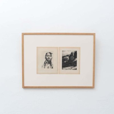 Remy Duval and Lucio Rescenti, Figurative Photogravure, 1940s, Framed-WM-1318357