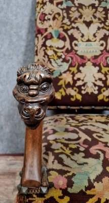 Renaissance Armchair in Sculpted Walnut-MWB-1797921