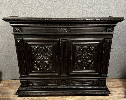 Renaissance Blackened Wood Sideboard-MWB-1817866