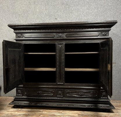 Renaissance Blackened Wood Sideboard-MWB-1817866