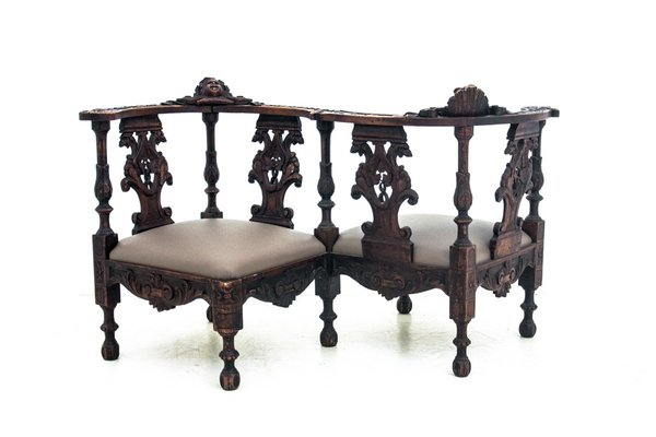 Renaissance French Double Side Seat, 1860-BXB-1070129