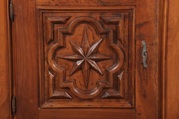 Renaissance or Early Baroque Half-Cabinet in Walnut, Italy, 17th Century-DXD-1132869