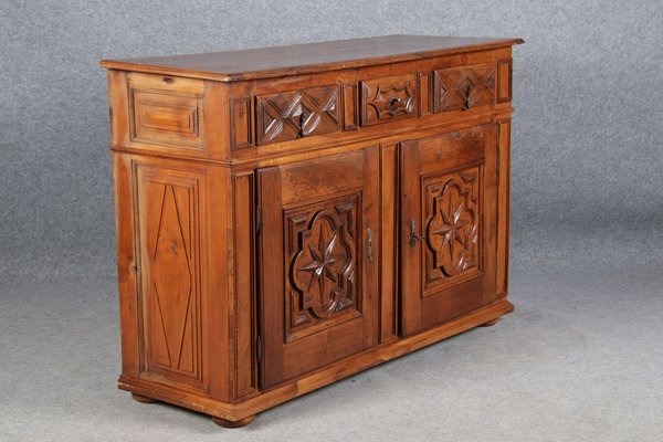 Renaissance or Early Baroque Half-Cabinet in Walnut, Italy, 17th Century-DXD-1132869