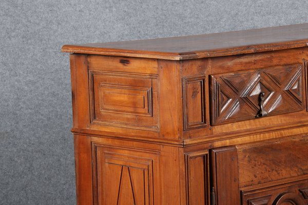 Renaissance or Early Baroque Half-Cabinet in Walnut, Italy, 17th Century-DXD-1132869