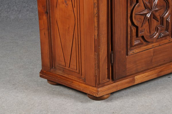 Renaissance or Early Baroque Half-Cabinet in Walnut, Italy, 17th Century-DXD-1132869