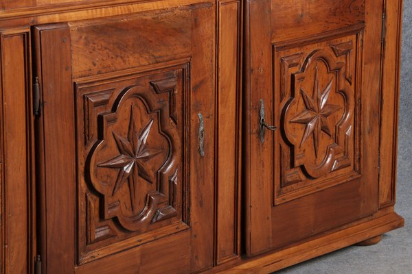 Renaissance or Early Baroque Half-Cabinet in Walnut, Italy, 17th Century-DXD-1132869