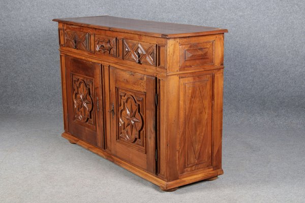 Renaissance or Early Baroque Half-Cabinet in Walnut, Italy, 17th Century-DXD-1132869