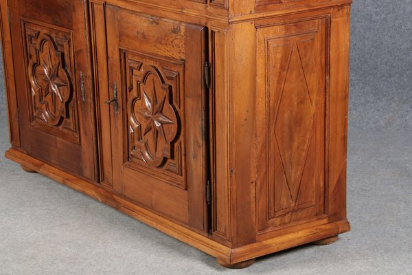 Renaissance or Early Baroque Half-Cabinet in Walnut, Italy, 17th Century-DXD-1132869