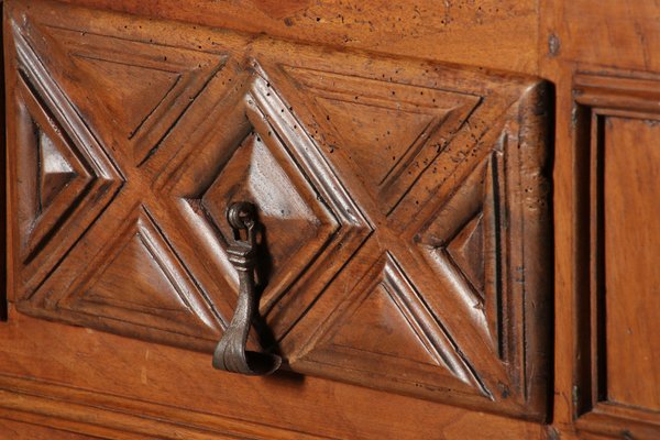 Renaissance or Early Baroque Half-Cabinet in Walnut, Italy, 17th Century-DXD-1132869