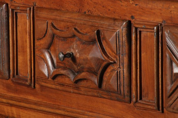 Renaissance or Early Baroque Half-Cabinet in Walnut, Italy, 17th Century-DXD-1132869