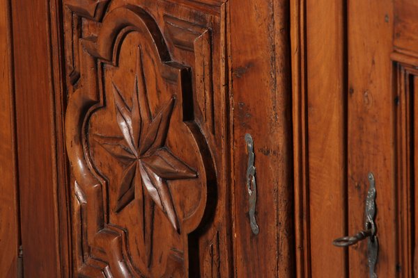 Renaissance or Early Baroque Half-Cabinet in Walnut, Italy, 17th Century-DXD-1132869