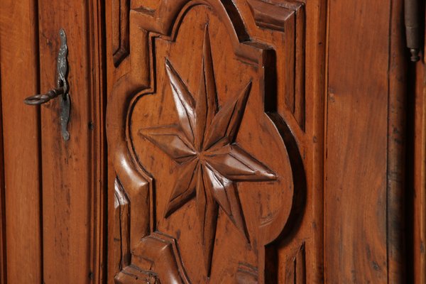 Renaissance or Early Baroque Half-Cabinet in Walnut, Italy, 17th Century-DXD-1132869