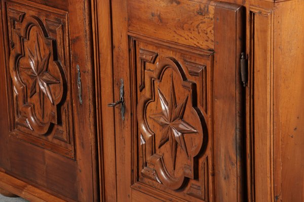 Renaissance or Early Baroque Half-Cabinet in Walnut, Italy, 17th Century-DXD-1132869