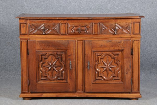 Renaissance or Early Baroque Half-Cabinet in Walnut, Italy, 17th Century-DXD-1132869