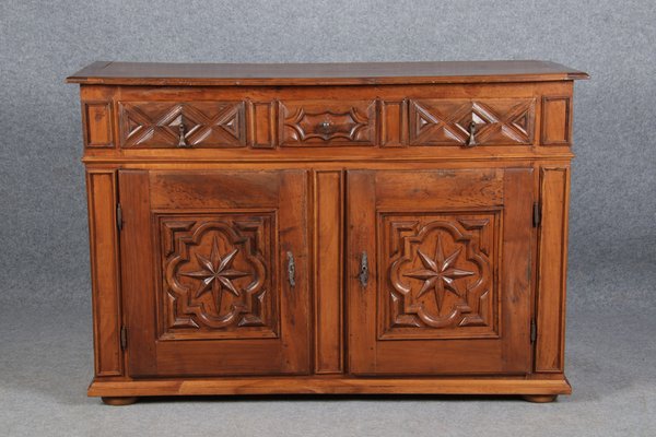 Renaissance or Early Baroque Half-Cabinet in Walnut, Italy, 17th Century-DXD-1132869