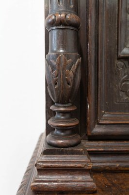 Renaissance Revival Oak 2-Part Buffet Cabinet, France, Mid-19th Century-RIU-1047620