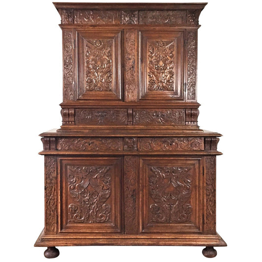 Renaissance Richly Carved Cupboard, 1580