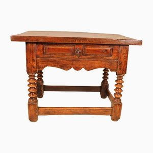 Renaissance Spanish Walnut Occasional Table, 1600s-HPU-1154032