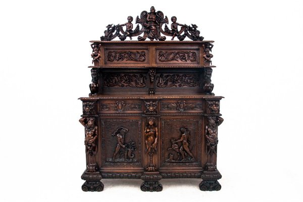 Renaissance Style Carved Sideboard, France, 1790s-BXB-1801021