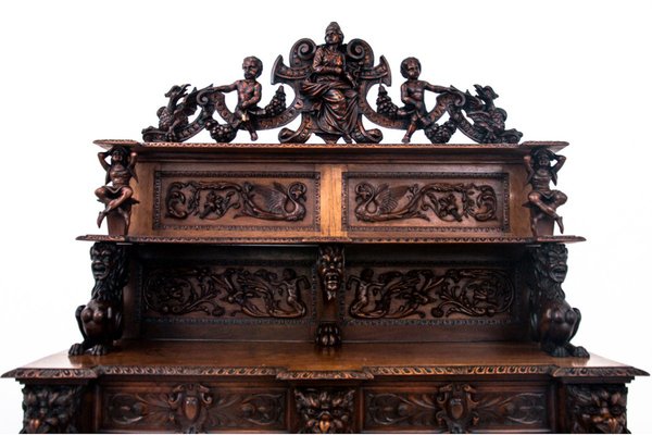 Renaissance Style Carved Sideboard, France, 1790s-BXB-1801021