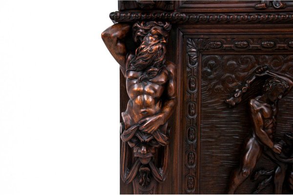 Renaissance Style Carved Sideboard, France, 1790s-BXB-1801021