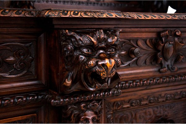 Renaissance Style Carved Sideboard, France, 1790s-BXB-1801021