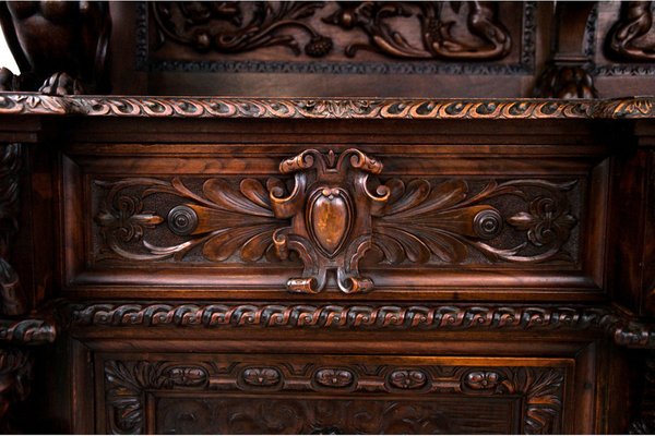 Renaissance Style Carved Sideboard, France, 1790s-BXB-1801021